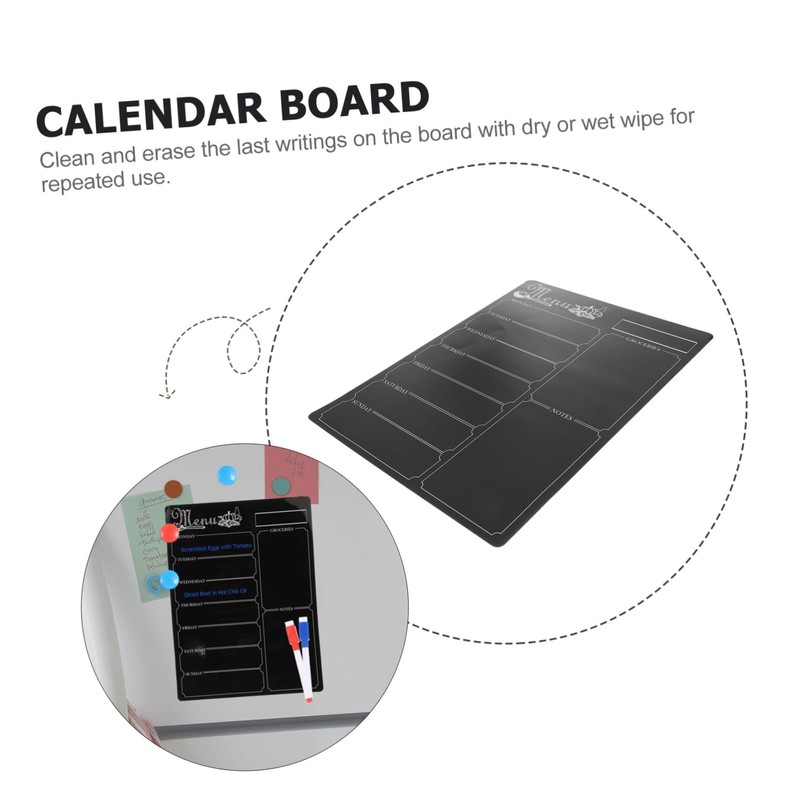 Operitacx Magnetic Menu Board Reminder Book Magnetic Notepads Food Planner