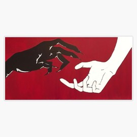 Magnet Good vs Evil Magnetic Vinyl Bumper Sticker 5"