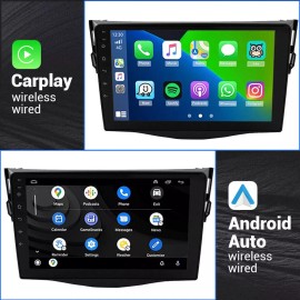 Toyota 9"HD For Toyota RAV4 2007-2012 CarPlay Android 13 Car Stereo Radio WiFi GPS Navi
