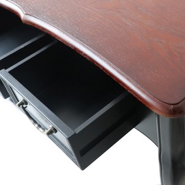 YK Decor Wood Console Sofa Entry Table with Drawer and Shelf for Living Room Entryway Hallway Foyer Furniture (Three Drawers)