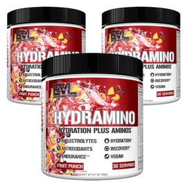 EVLUTIONNUTRITION Hydra Amino Fruit Punch, 246g, 3 pieces / EVLUTIONNUTRITION 하이드라아미노 프루트펀치, 246g, 3개