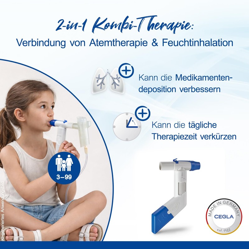 CEGLA RC Cornet PLUS OPEP Respiratory Therapy Device to Support