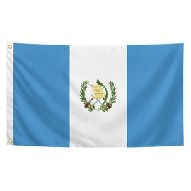 Guatemala Flag 3x5 Ft with Brass Grommets and Double Stitched Flag Vibrant Colors for Indoor Outdoor Party Decorations Bar Garden Street Decoration