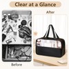 elzle Borse da Toilette Trasparente,Borsa Portatile per Trucchi,Necessaire da Viaggio