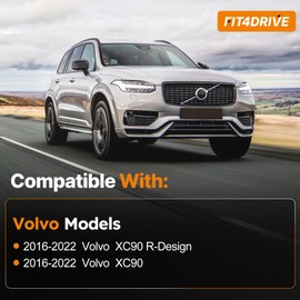 Fit4drive Set Of 4 Flexible Pvc Mud Flaps Splash Guard Fender With Hardware Kits No Drill Mudguards Mudflaps Compatible With R-Design 2016-2022