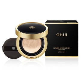 Ohui Ultimate Cover Moisture SPF50+ PA+++ Cushion Foundation 15g, 01 Milk Beige, 1 piece / 오휘 얼티밋 커버 모이스처 SPF50+ PA+++ 쿠션 파운데이션 15g, 01 밀크 베이지, 1개