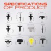 A-Premium 105 PCS (12 Sizes) Car Retainer Clips Kit Compatible