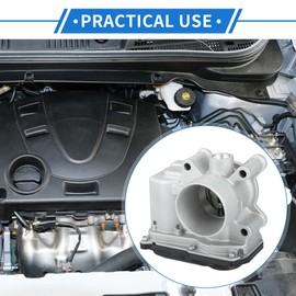 VekAuto Throttle Body Assembly Compatible for Renault Clio Grandtour 2008-2012, 41mm Aluminum Alloy Silver Tone Engine Throttle Body Actuator