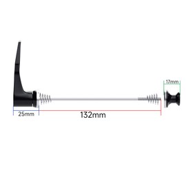 BIKOOCO Ultra High Strength Titanium Alloy Bike Axle Skewer Set for Quick Release - 100mm Front/130mm Rear for Road Bike