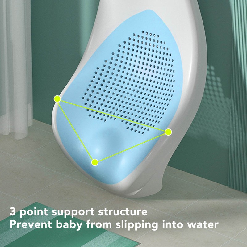 Foldable Soft TPE Baby Bath Support Safe PP Ergonomic Round