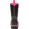 Muck Boy's Boot Kids Slushmaster (Element), Black/Pink, 9 Toddler