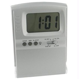 LCD Travel Alarm Clock with Alternating Color Display