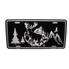 DIGIART INTERNATIONAL DEER ELK BLACK BRUSHED HUNTING METAL CAR NOVELTY
