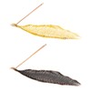 YAPKOLV Pack of 2 Incense Stick Holder Metal Leaves Incense