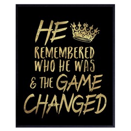 Motivational Gifts for Men Motivational Decor - Motivational Posters, Uplifting Gifts, Motivational Pictures, Encouraging Wall Decor, Office Room Decor, Man cave Inspirational Sign Motivational Signs