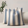FSZhenZuan Pack of 2 Cushion Covers 45x45cm Decorative Blue Striped