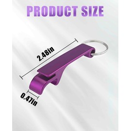 Gaahkai 18PCS 9 Colored Keychain Bottle Opener for Men, Small Key Chain Beer Opener