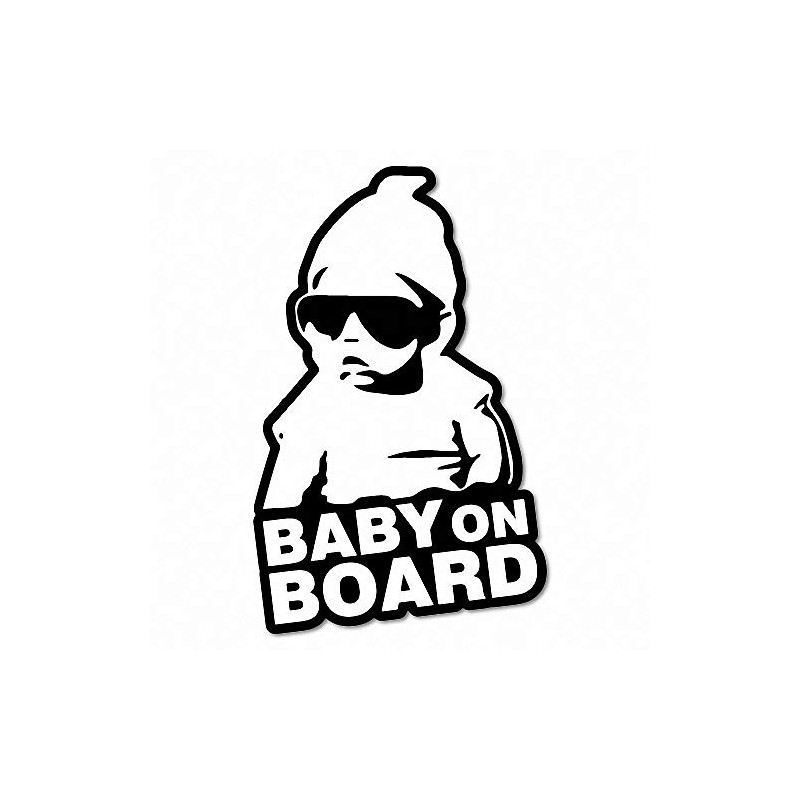 Hoodie Baby On Board Sticker