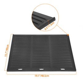 Onlyfire Universal Cast Iron Griddle, Reversible Cooking Griddle for Gas/Charcoal Grills, 19.1" x 15.7"
