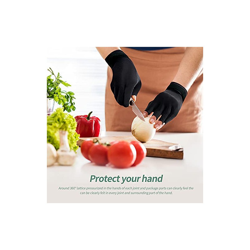 Copper Compression Arthritis Gloves with Strap, Best Copper Infused Glove