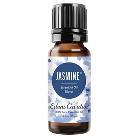Edens Garden Jasmine Essential Oil Blend – 100% Pure Premium Grade, Natural & Synthetic-Free, Undiluted for Hair Care, Home Diffusers, Skin, Aromatherapy, Massage & Humidifiers 10 ml (.33 fl oz)