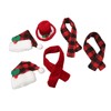 Christmas Wine Bottle Knit Hat Scarf Set Small Nylon Cotton