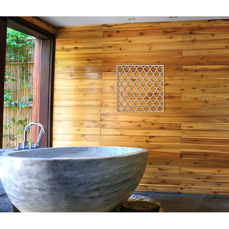 Lattice Panel with a Roof Shingle Design MDF Home &