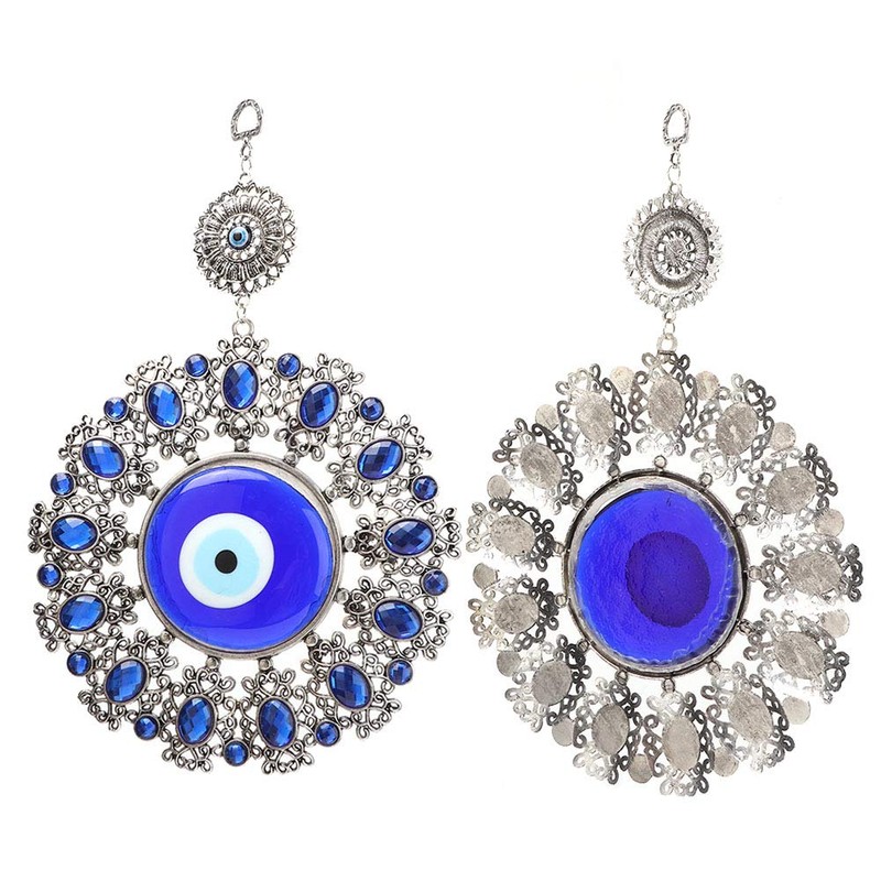 Turkey Blue Evil Eye Ornament, Blue Eyes Pearl Fatima Hand