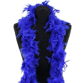 Beautiful Royal Blue Feather Boa â 50g -180cm