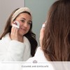 S&T INC. Face Scrubber, Dual-Sided Face Exfoliator with Elastic Strap,