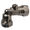 [UNBRANDED] Service Valve Angle 15mm x 1/2" Chrome Pipe Fittings