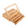 Vencer Adjustable Wooden Artist Table Easel with 3-Drawer Storage Box,Portable