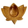 Purpledip Brass Diya Deepak Lotus: Small Oil Lamp for Home