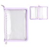 A5 Ring Binder Cover Clear Zipped Binder Cover Waterproof Loose