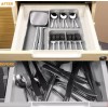 24x7 Organizador De Cubiertos Para Cajón 7 Compartimentos Cocina
