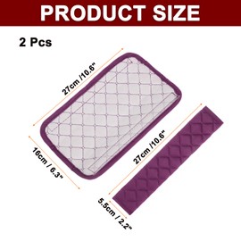 HARFINGTON 2pcs Seatbelt Covers 11 Inch Car Seat Belt Pads Cover Auto Seatbelt Strap Shoulder Pad Universal Automotive Seat Belt Cushion Pad for Auto SUV Truck, Purple