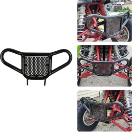 HECASA Front Bumper Brush Guard Compatible with 1999-2014 Honda TRX 450R ER 400EX 400X Aluminum