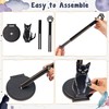 Black Cat Paper Towel Holder - Wooden Paw Kitten Decorative