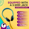 100 Pack Bulk Wired On-Ear Leather Headphones with 3.5mm Connector,