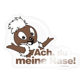 Spreadshirt Sandmännchen Pittiplatsch Ach Du Meine Sticker 10 x 10 cm Glossy Transparent