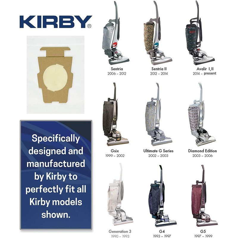 Kirby Micron Magic Plus HEPA Filter Bags 6-Pack | Part