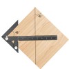 KETIPED Aluminum Imperial Circle Center Positioning, 45/90 Degree Positioning Ruler,