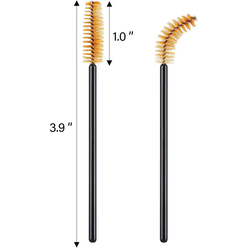 Tbestmax 1000 Varitas de Mascara Desechables Cepillos de Pestañas Spoolies