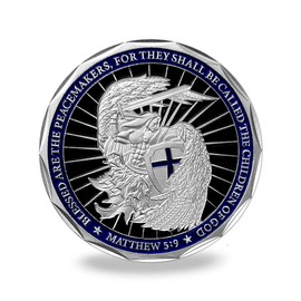 Police Challenge Coin Police Officers St Michael Prayer Coin