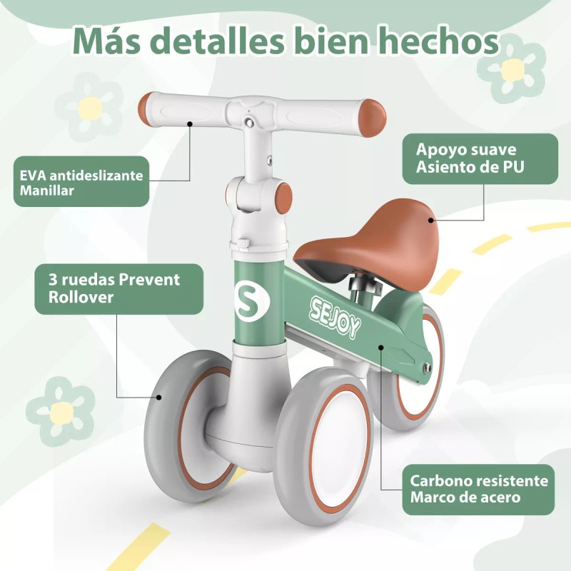 Sejoy BALBI-002 Mini Bici Bebe Bicicleta De Equilibrio Asiento Ajustable