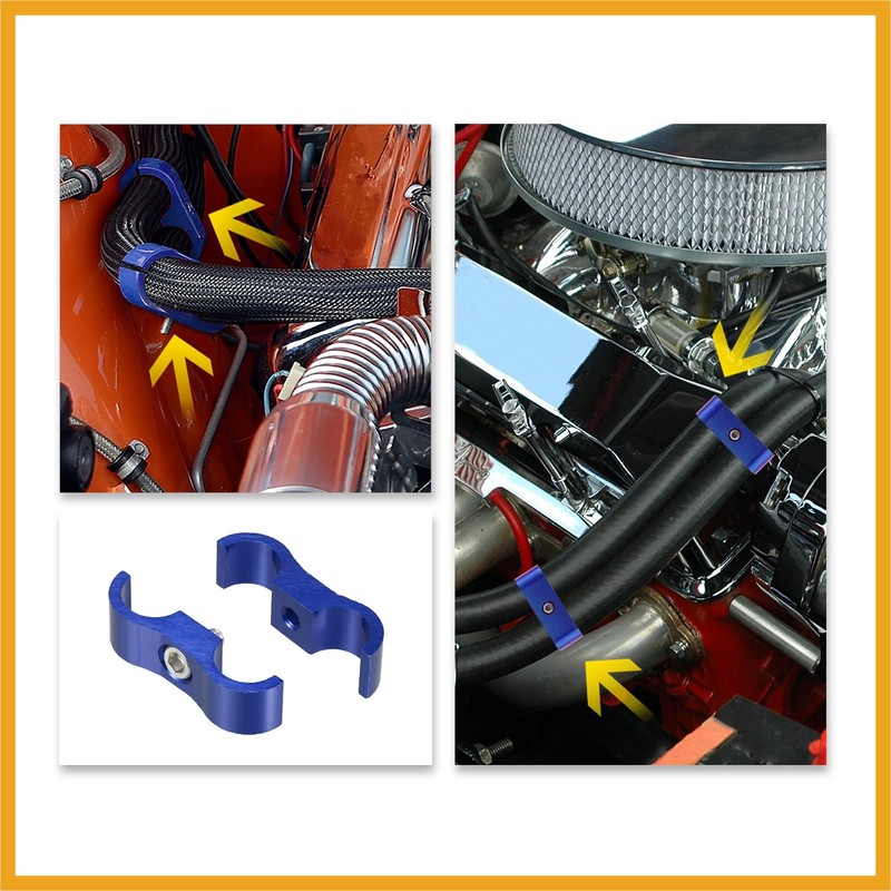 Partuto AN8 Car Auto Hose Separator Clamp Fuel Line Connector