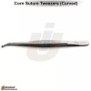 Medentra Microsurgery Corn Suture Plier Eyelet Curved Suturing Grasping Tissue