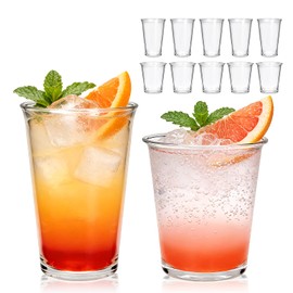 12 Pack Highball Glasses Set, 12 oz & 10 oz Stackable Thick Glass Cups