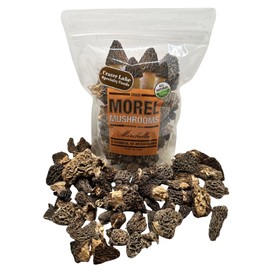 Crater Lake Specialty Foods Dried Morel Mushrooms – Premium Wild-Crafted, Gourmet Mushrooms, Available in (1 , 2 , 4 , 8)oz, and 1 lb Packs – Ideal for Soups, Stews, Sauces, Risottos, and More.(4 Oz).