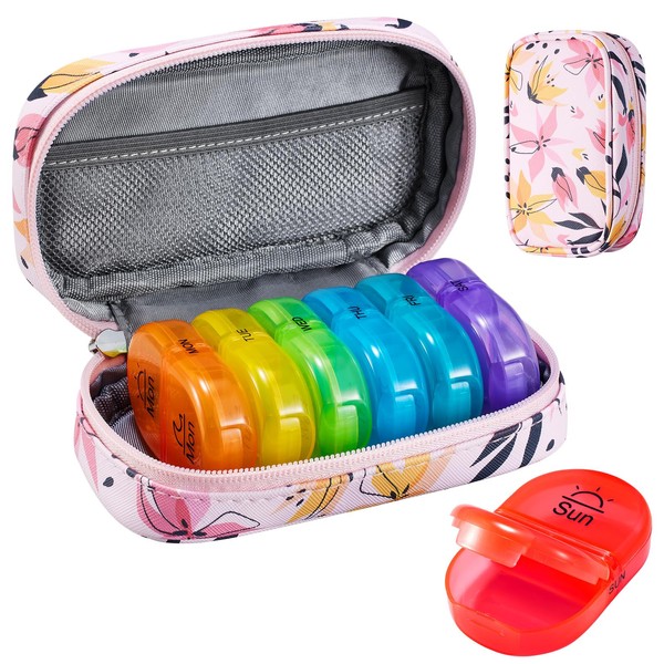 Serfeymi Serfeymi Weekly Travel Pill Organizer 2 Times A Day